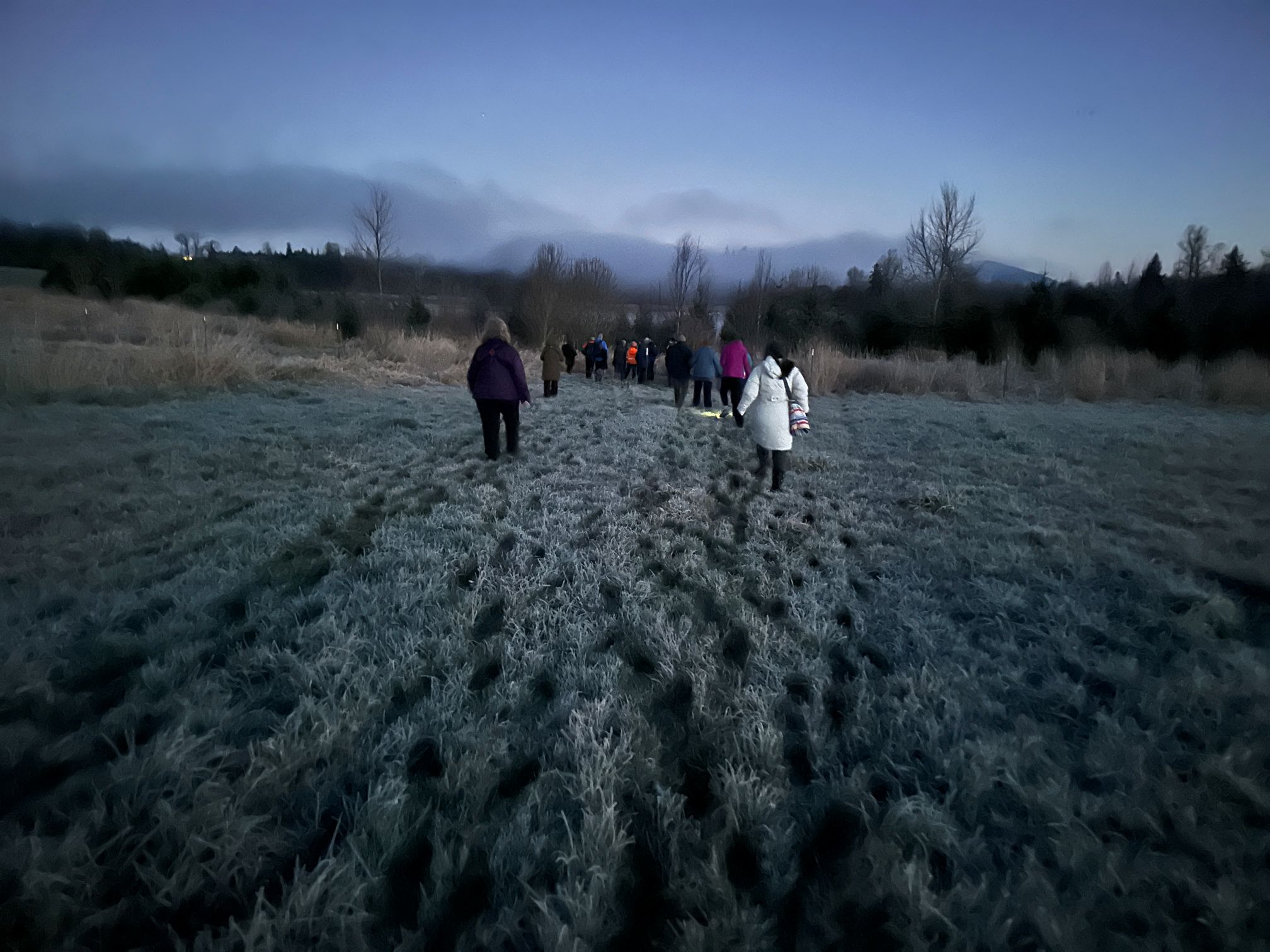 Our members venturing out to Barney Lake during daybreak